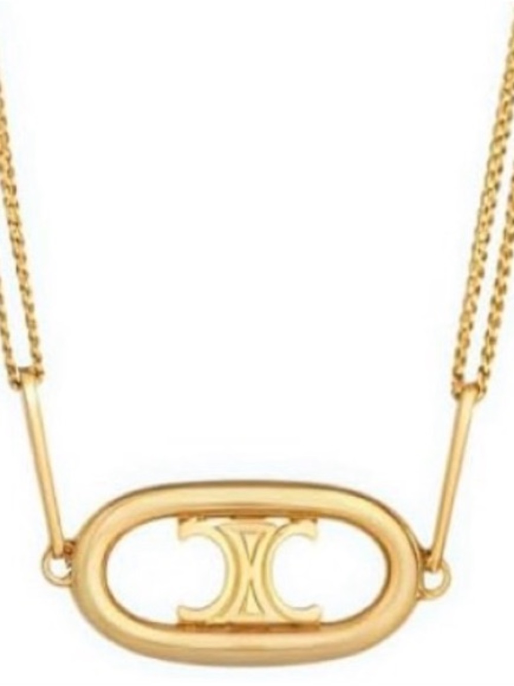 🆕 CELINE Gold Pendant Necklace - Picture 6 of 8